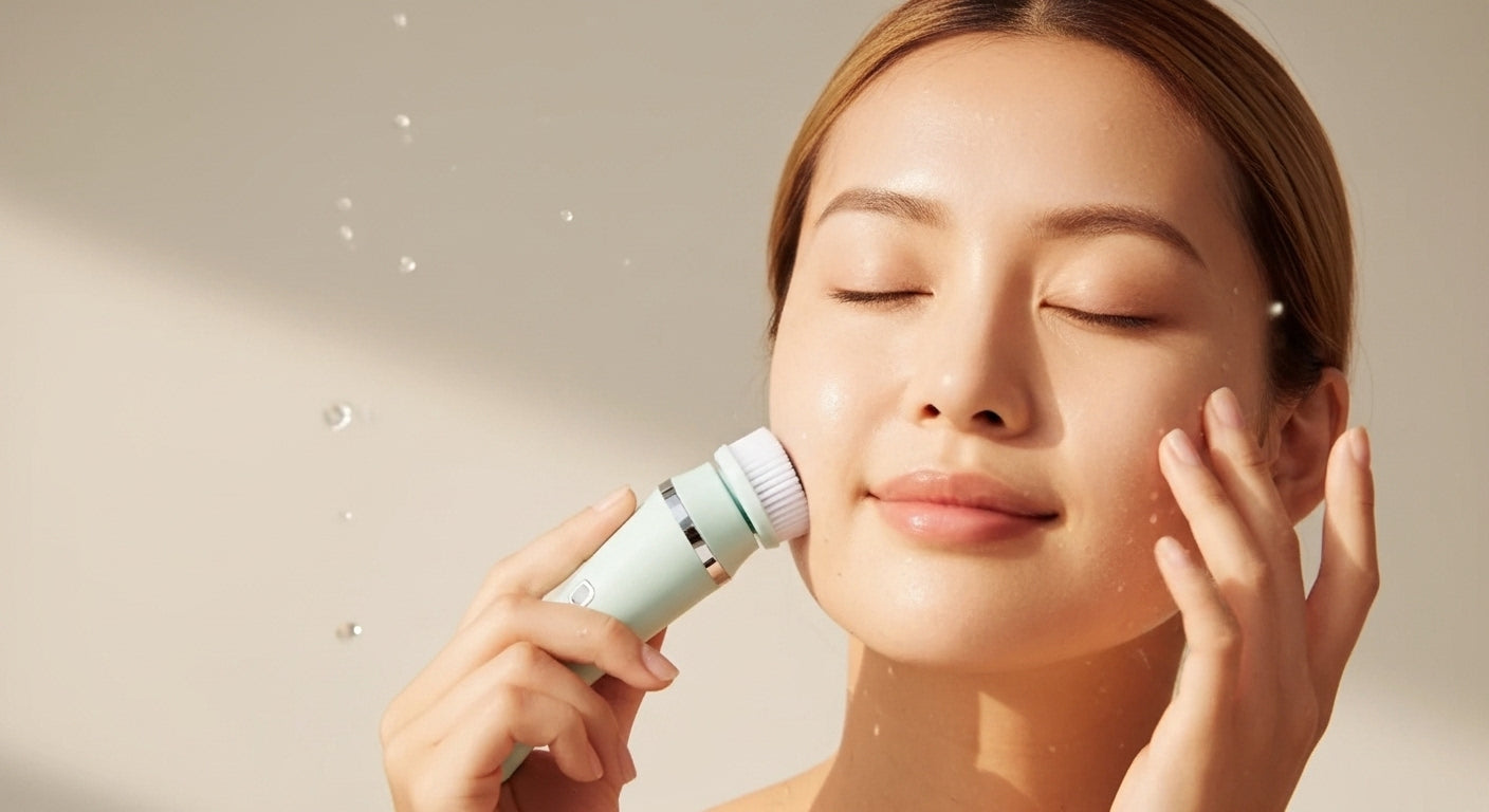 Brosse Nettoyante GlowSev – Soin du visage 4-en-1, Technologie Sonique