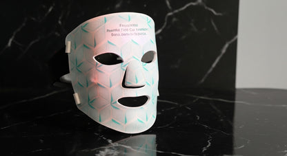 Masque LED Anti-Rides Visage et Cou 8 Couleurs - Thérapie Lumineuse Professionnelle