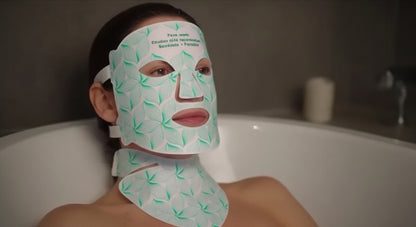 Masque LED Anti-Rides Visage et Cou 8 Couleurs - Thérapie Lumineuse Professionnelle